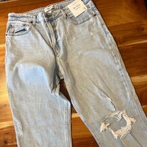 Abercrombie high rise mom jeans